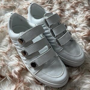 Karen Millen White Leather Tennis Shoes